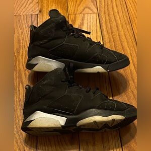 Nike Jordan 6 Retro Chrome (PS) Black Silver‎ DX6178-001 Size 1Y